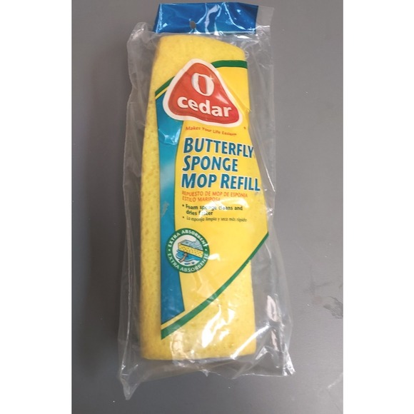 O-Cedar Other - O-Cedar Butterfly Sponge Mop Refill Unisex OS Yellow Extra Absorbent 381130224A